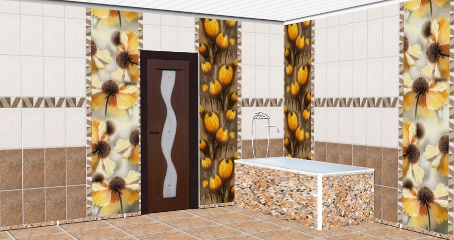 стеновые панели для ванной комнаты